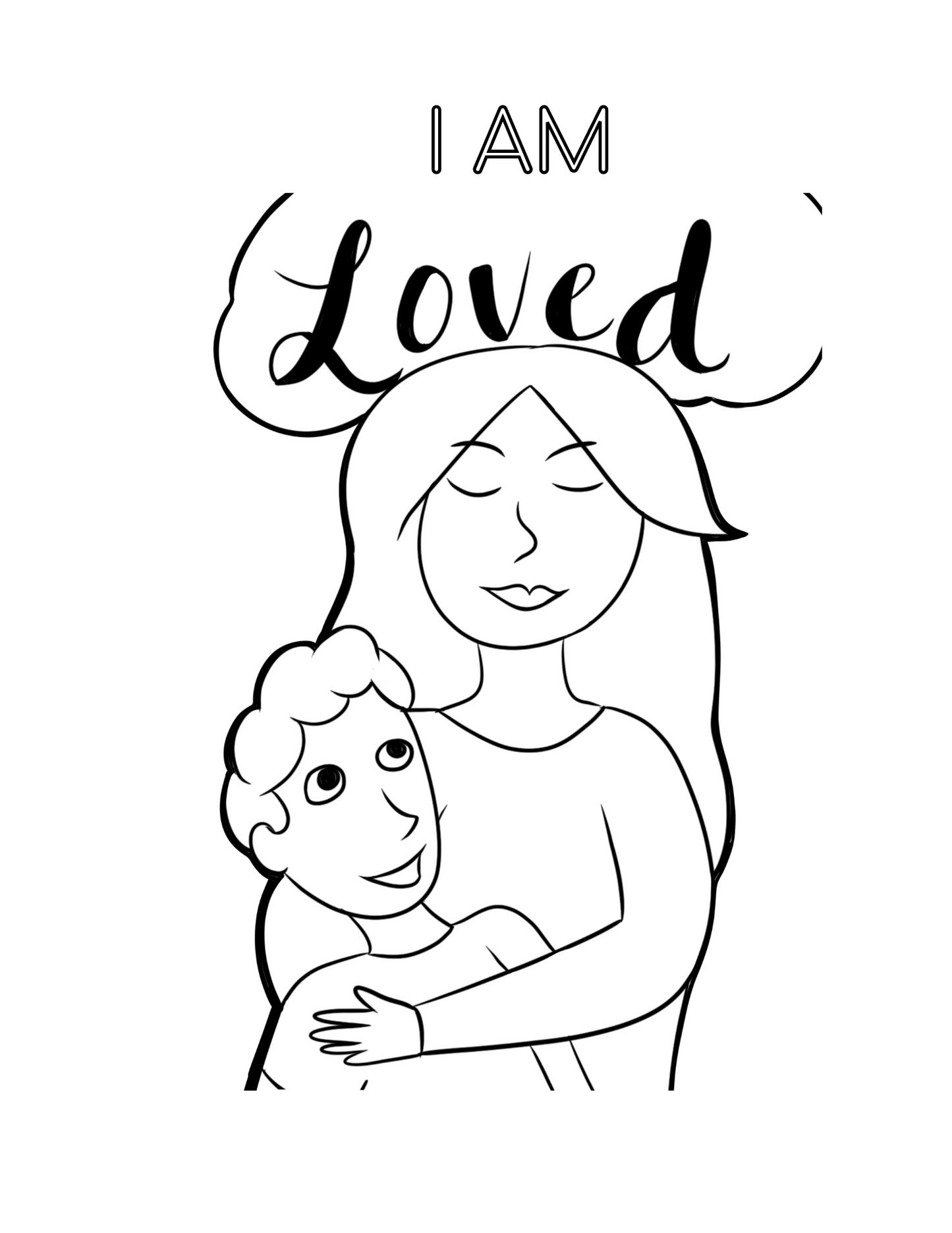 I AM Coloring Book! A Positive Affirmation Coloring Book for Kids