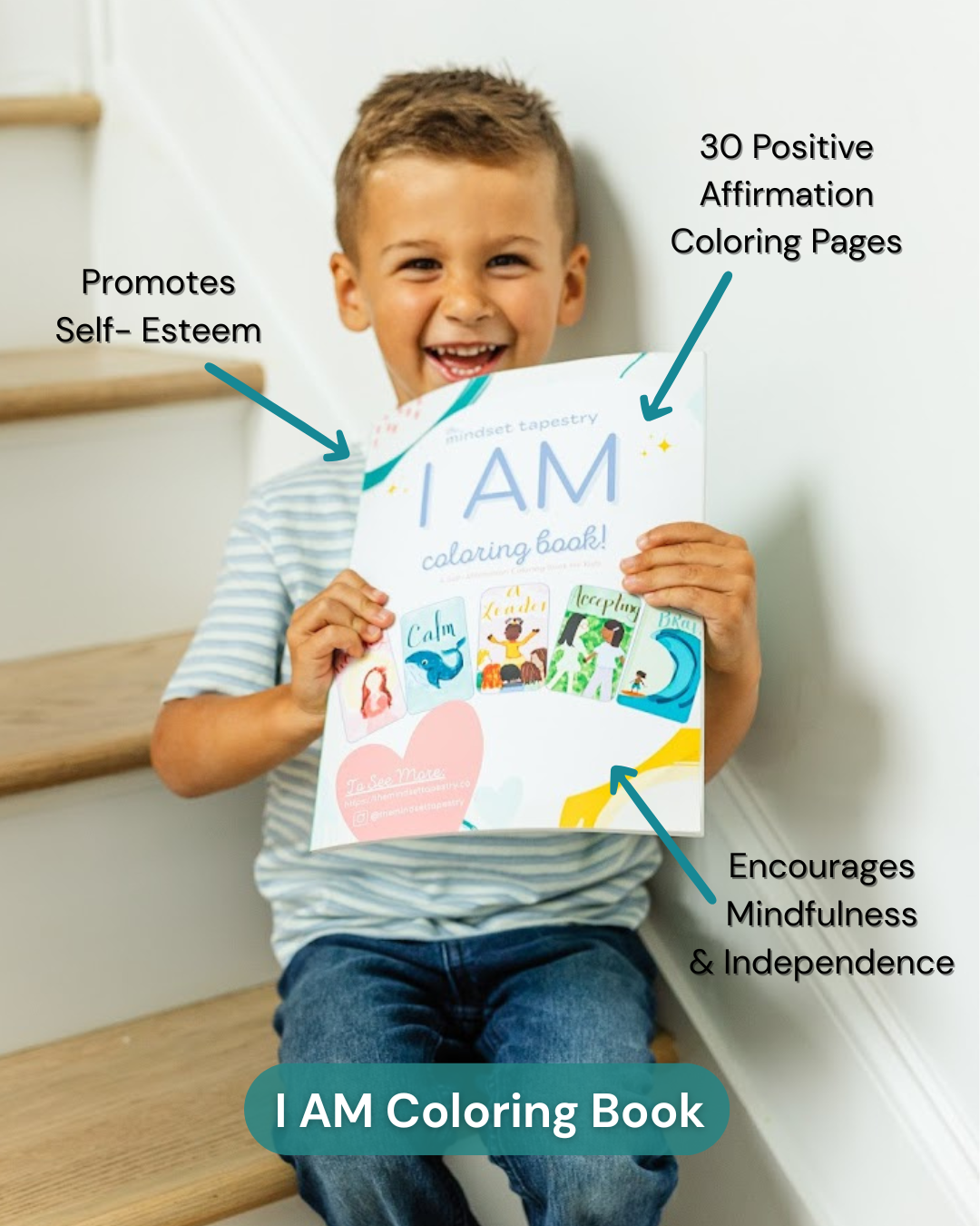 I AM Coloring Book! A Positive Affirmation Coloring Book for Kids