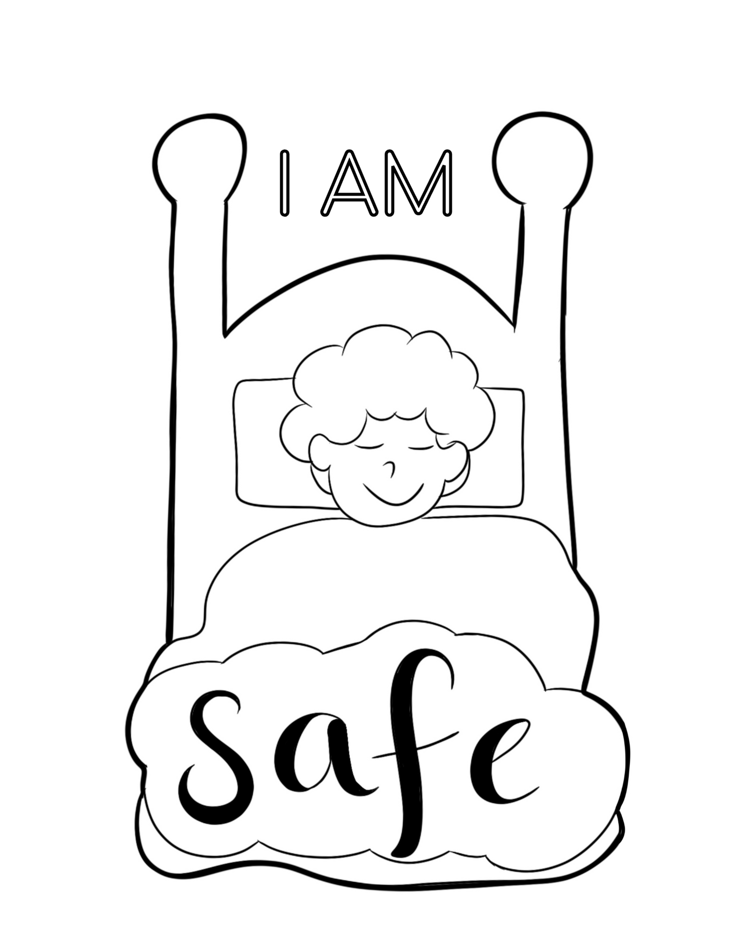 I AM Coloring Book! A Positive Affirmation Coloring Book for Kids