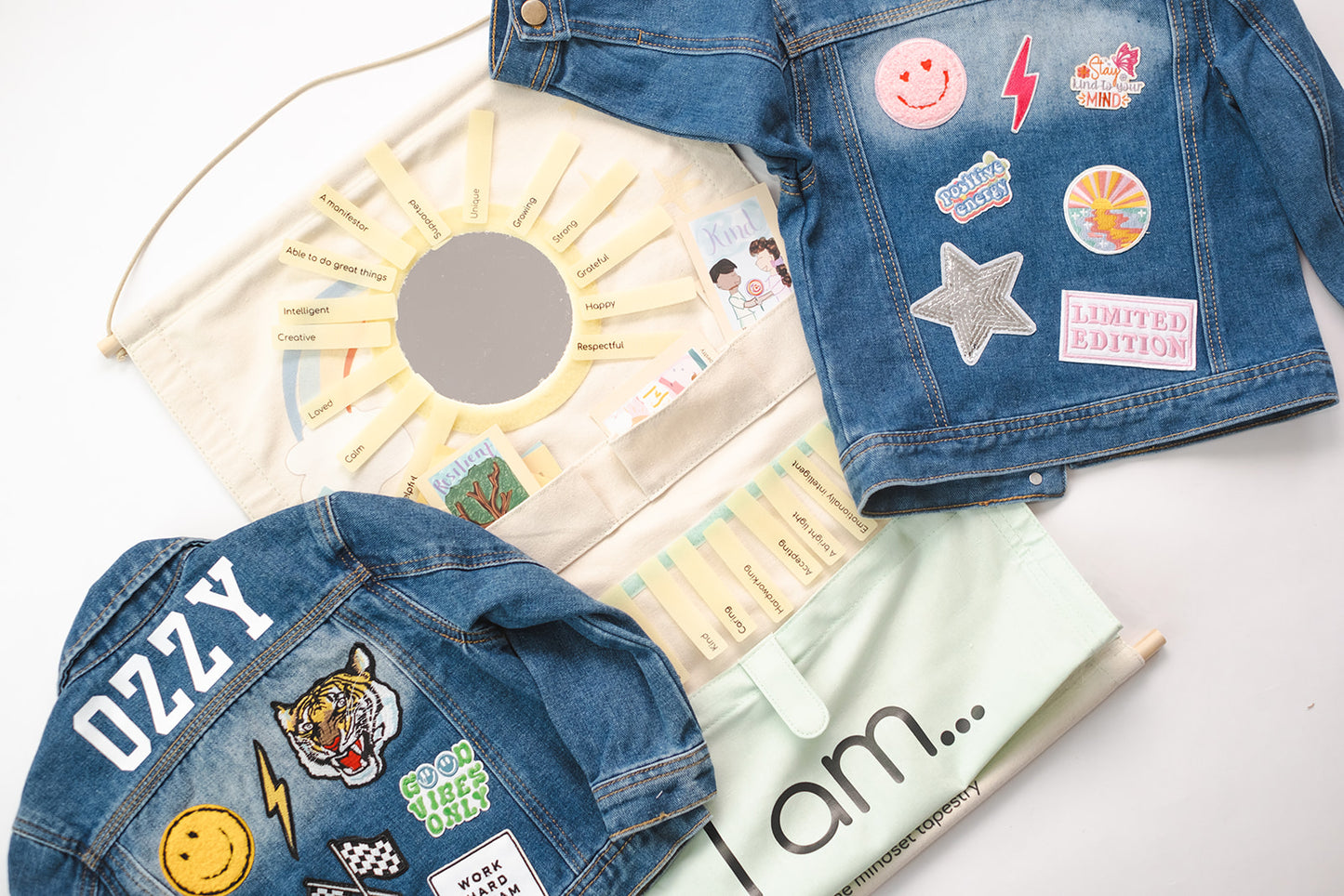 The Mindset Tapestry x Baci Baci: I AM Custom Kids Jacket