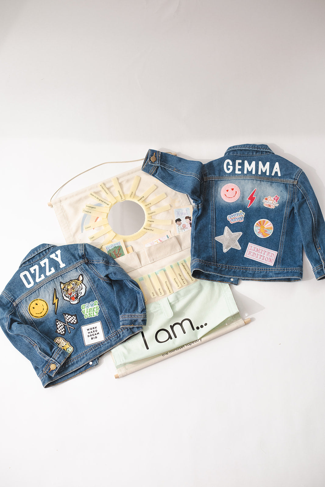 The Mindset Tapestry x Baci Baci: I AM Custom Kids Jacket
