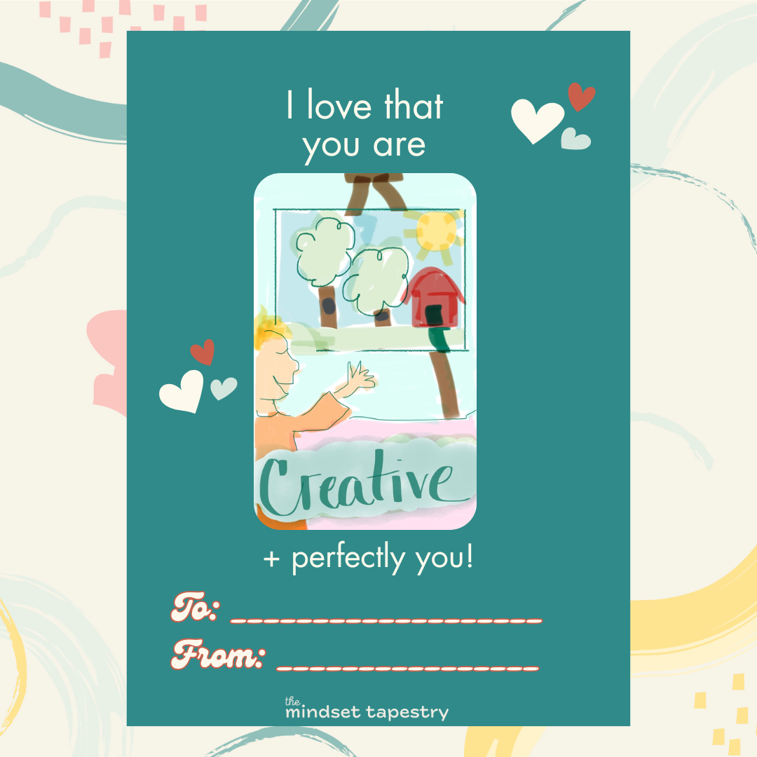 Affirmation Valentine Cards (Perforated Card Pack + Envelopes)