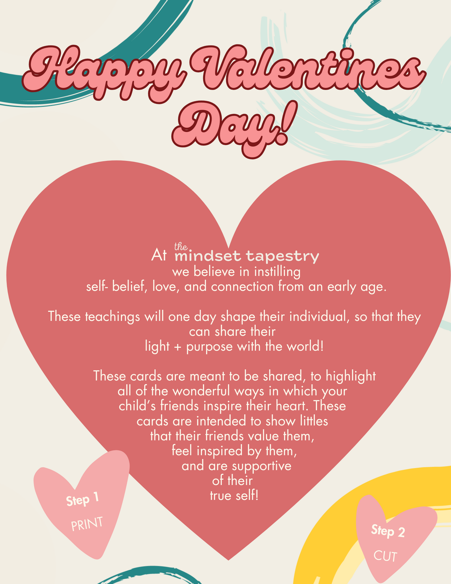 Affirmation Valentine Cards (Printable)