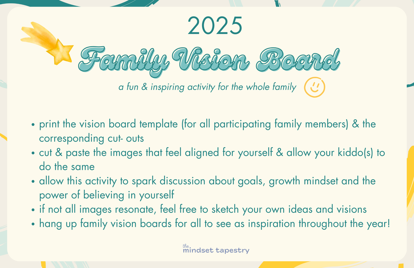 Family Vision Board (Printable) Activity