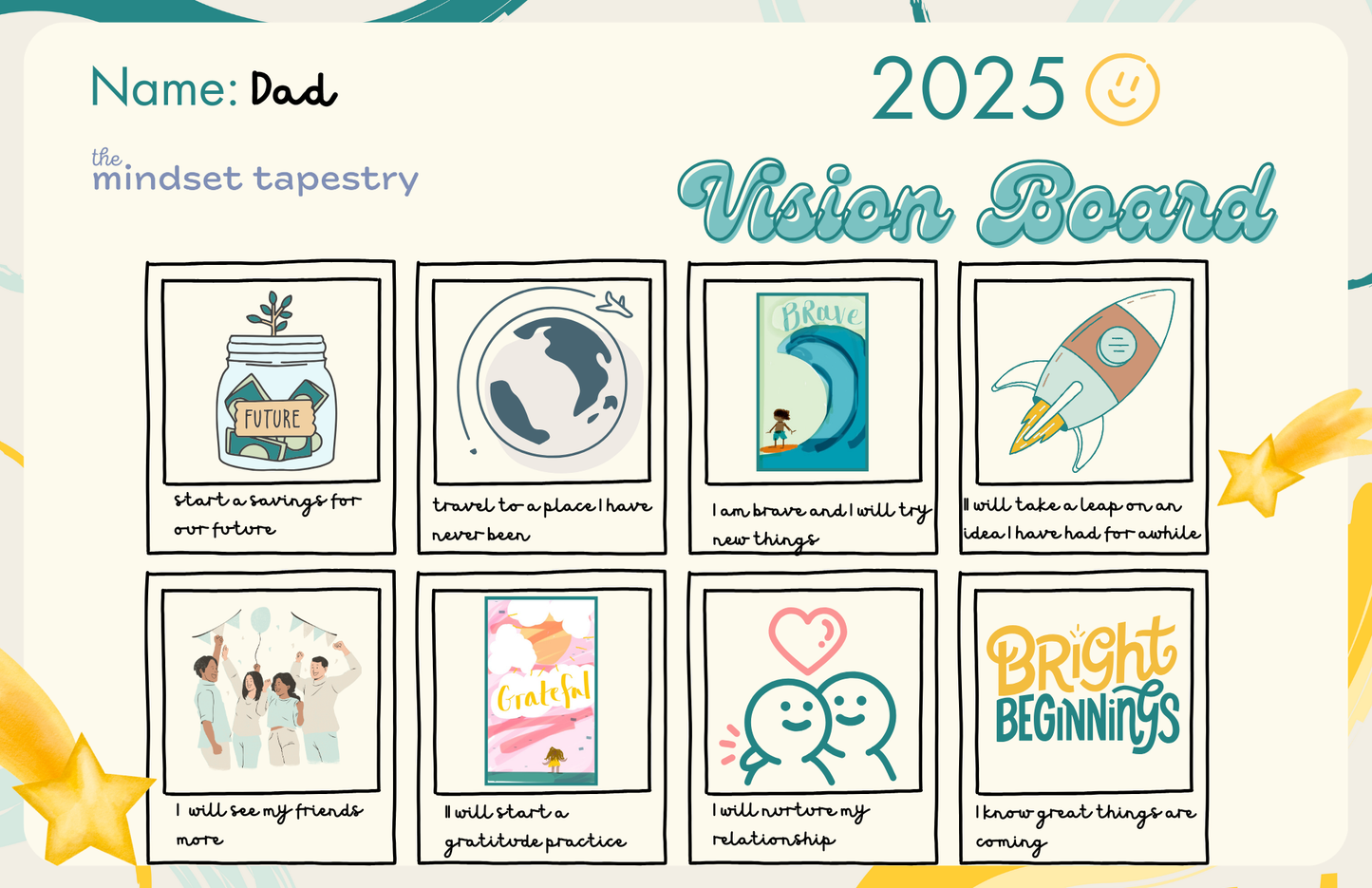 Family Vision Board (Printable) Activity